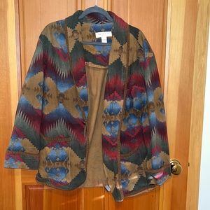 Jones New York Sport South Western Blazer Jacket